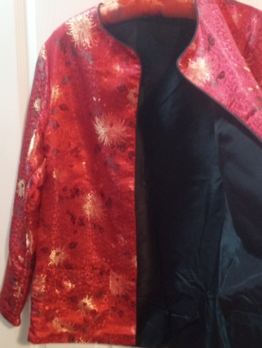 HARRY WALLACE NY ASIAN SILK JACKET - Picture 4 of 9